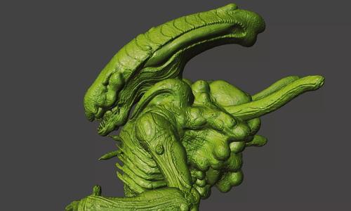 ALIEN BOILER XENOMORPH ALIENS COLONIAL MARINES hi-poly STL