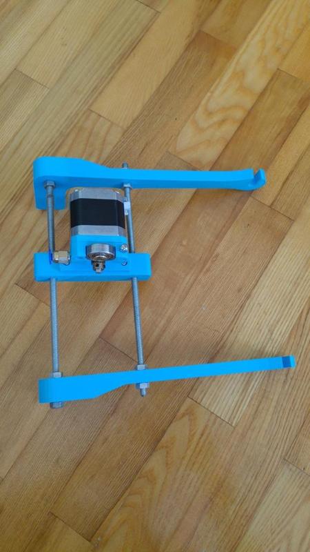 Spool holder with bowden extruder carriege mount for prusa i3 acrylic body