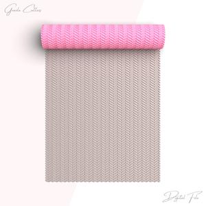 Herringbone Texture Roller For Polymer Clay, Fabric Clay Texture Rolling Pin, Polymer Clay Tool, Printable, Digital STL File, No: 1483