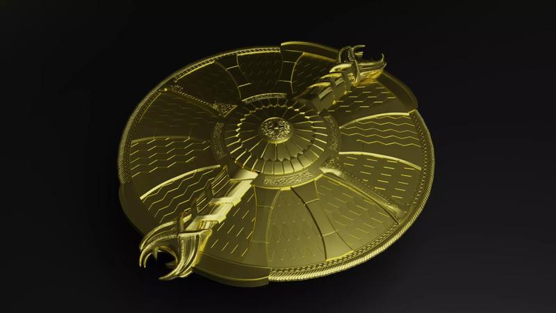 God of War guardian shield Kratos 2018 and Ragnarok 3d print