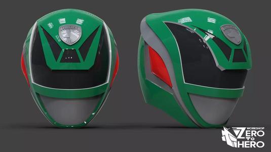 Power Ranger SPD Green Helmet
