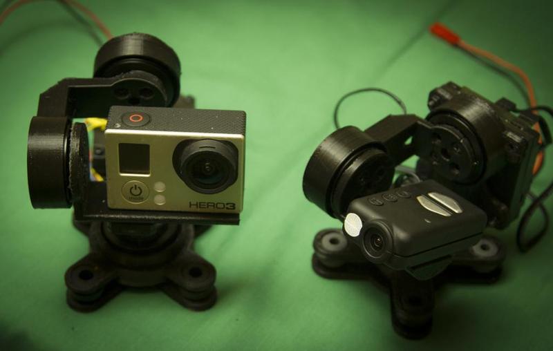 2/3 Axis hollow shaft brushless gimbal for Gopro or Mobius