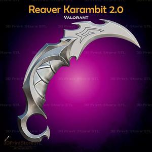 Reaver Karambit 20 Cosplay Valorant - STL File