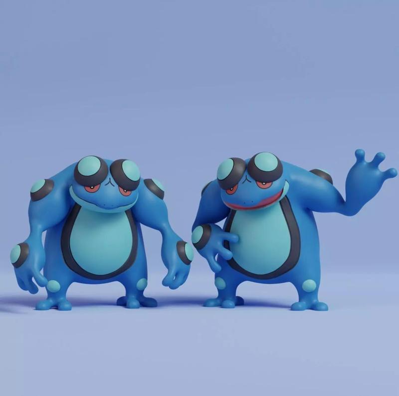 Pokemon - Seismitoad with 2 poses