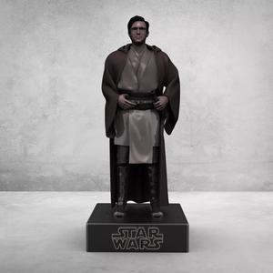 Qui-Gon Jinn with custom head and pose for 3d print