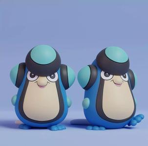 Pokemon - Palpitoad with 2 poses