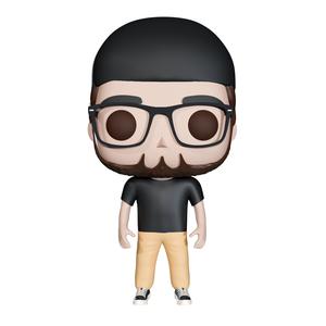 Funko pop man cap and glasses