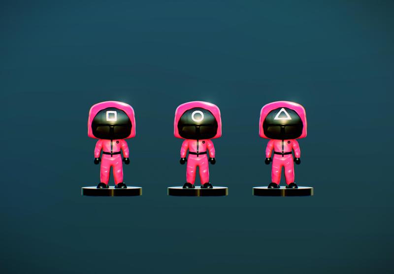 Funko POP Squid Game Red Soldiers Style