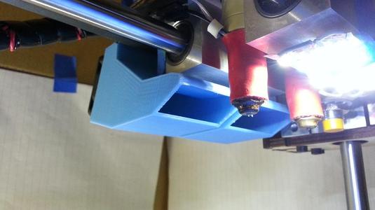 PrintrBot Plus 1404 Dual Extruder Fan Mount