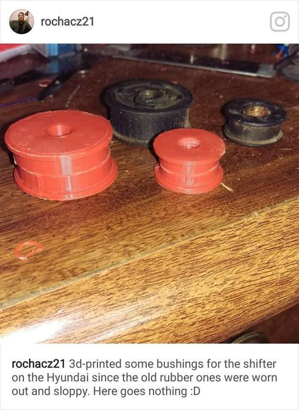 Hyundai Elantra/Tiburon 5 speed manula transmission shift linkage bushing