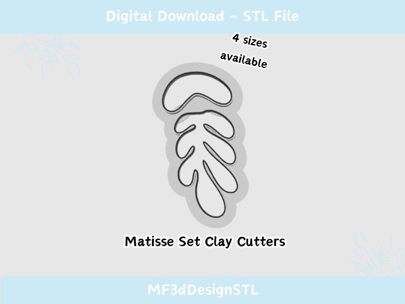 Matisse Clay Cutter for Polymer Clay | Digital STL File | Instant Download | 4 sizes