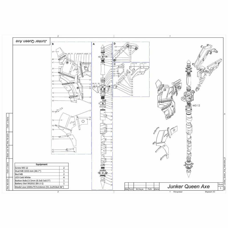 Junker Queen Axe - Overwatch - STL + CAD bundle - Commercial Use
