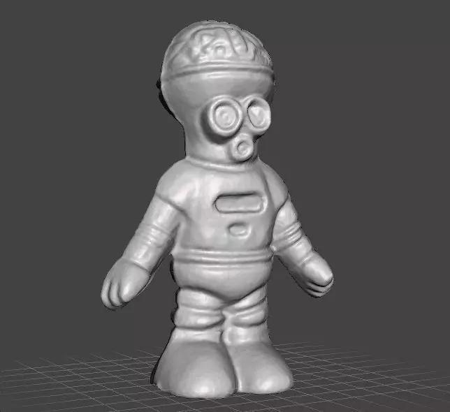 MONOCHROMATIC BRAIN ALIEN VINTAGE FIGURE MODEL TOY MARTIAN 70s