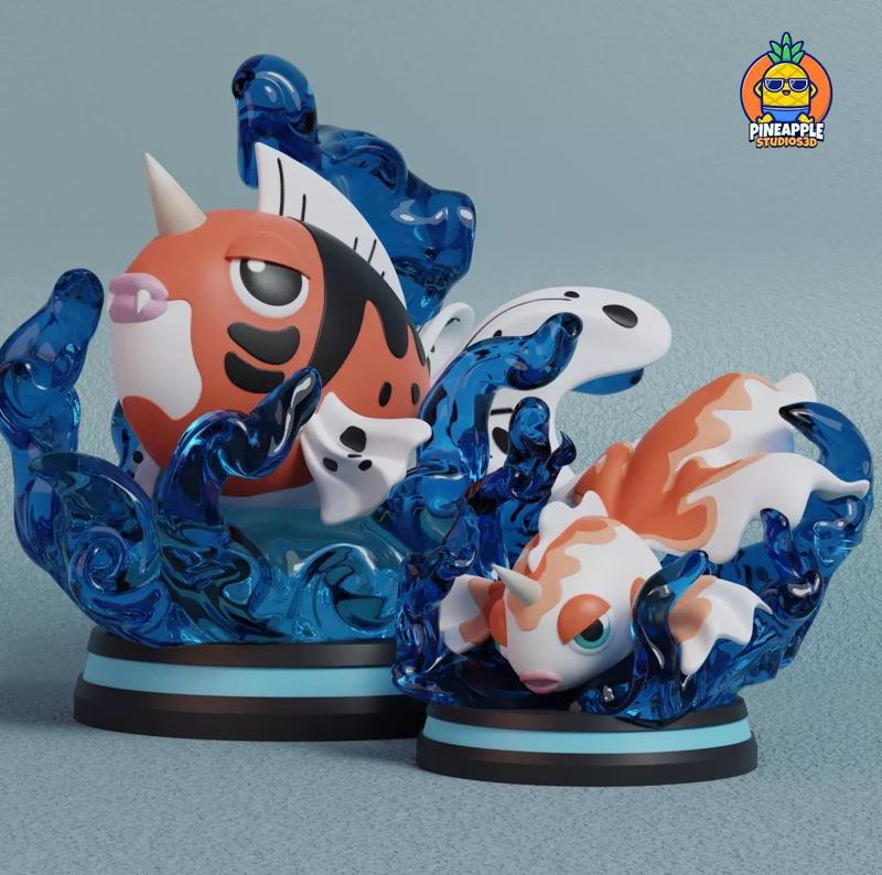 Pokemon - Goldeen and Seaking Figure
