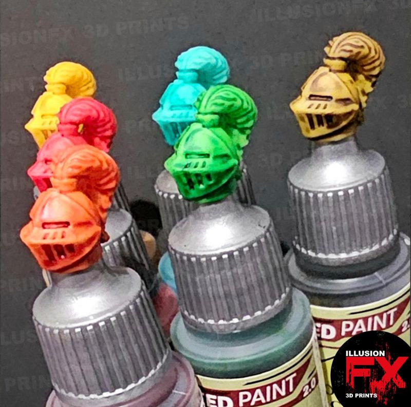 KNIGHT HELMET  - ARMY PAINTER 1.0 & 2.0 SPEED PAINT SPEEDPAINT WARPAINTS FANATIC COLOUR MICRO CAP - 17ML & 18ML