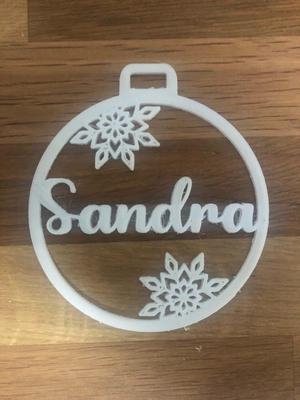 CHRISTMAS BAUBLE SANDRA