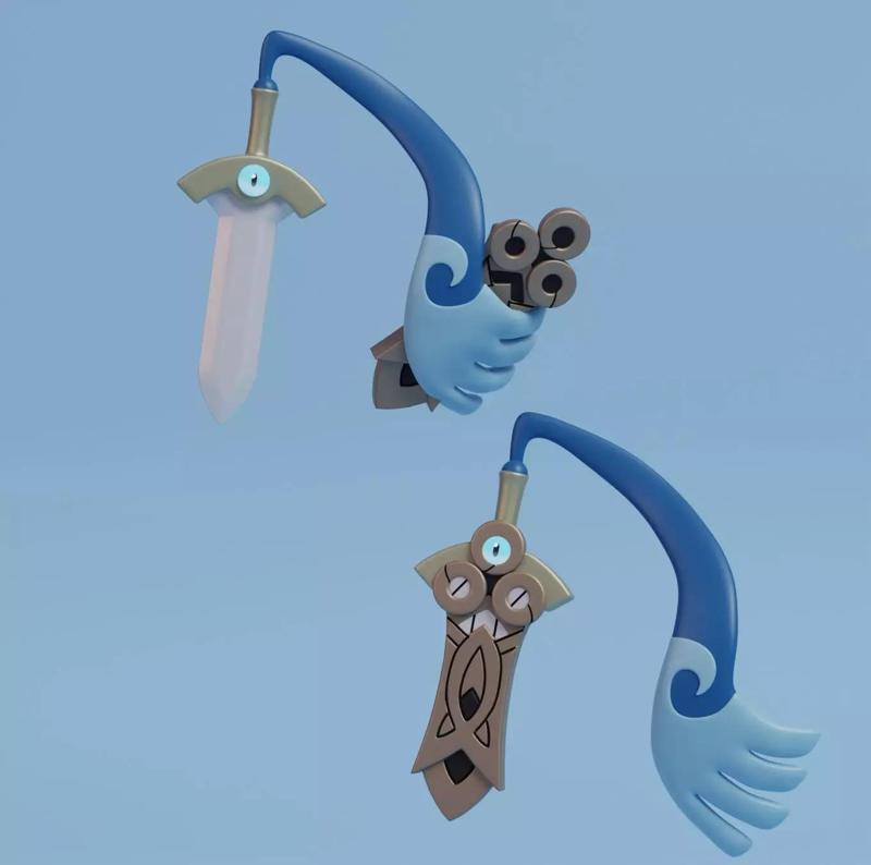 Pokemon - Honedge with 2 poses