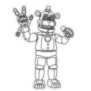 Freddy Fazbear Funtime Freddy FNAF Decor Party Decor/ Birthday cake topper Wall Decor Magnet KEychain