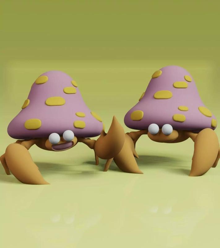 Parasect Pokemon Fanart 2 poses