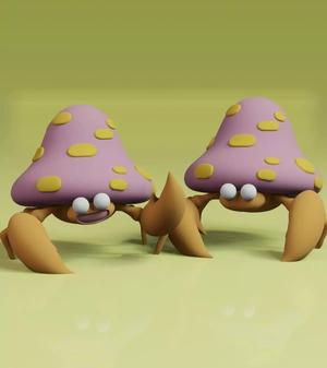 Parasect Pokemon Fanart 2 poses