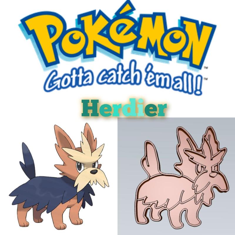 AMAZING POKEMON herdier COOKIE CUTTER STAMP CAKE DECORATING