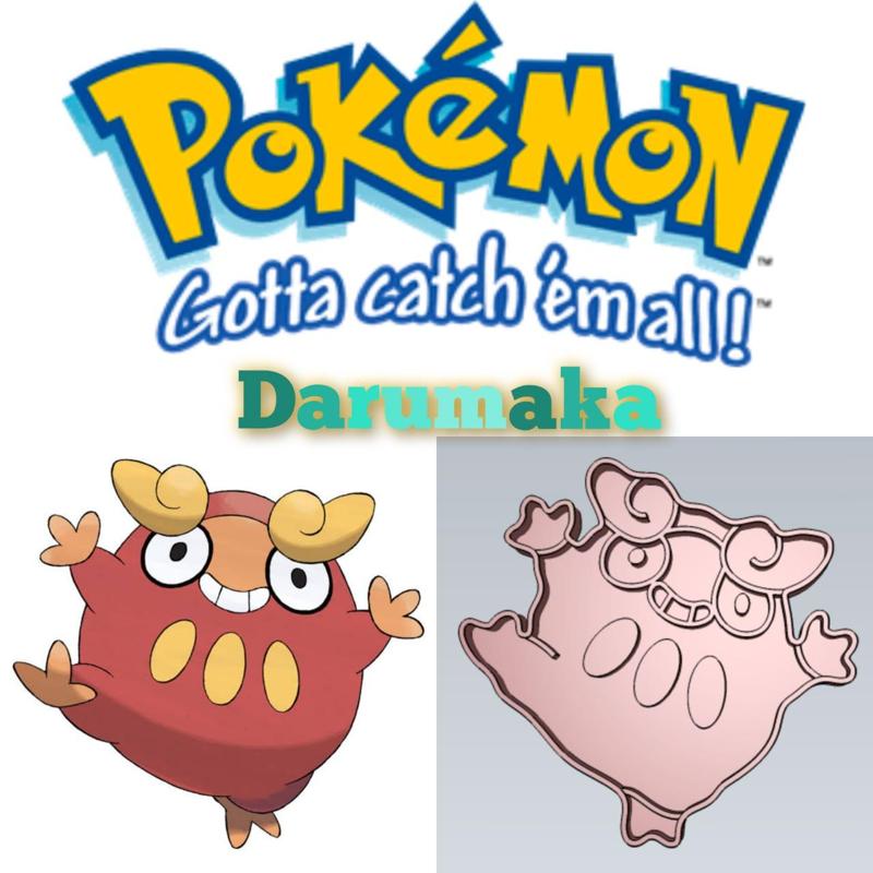 AMAZING POKEMON darumaka COOKIE CUTTER STAMP CAKE DECORATING