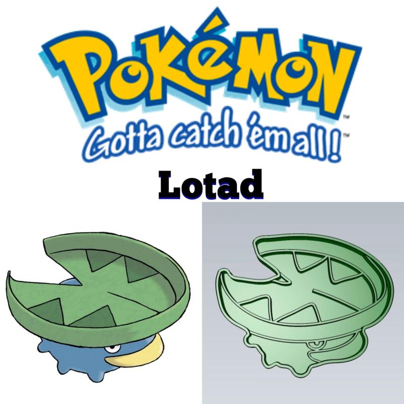 AMAZING POKEMON Lotad COOKIE CUTTER STAMP CAKE DECORATING