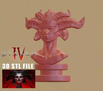 Diablo 4 figure Statue stl game 3D demon