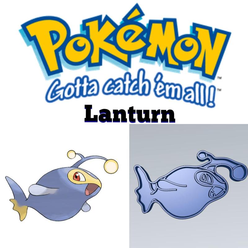 AMAZING POKEMON lanturn COOKIE CUTTER STAMP CAKE DECORATING