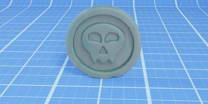 Pirate Coin - Printable Treasure Coin with Skull