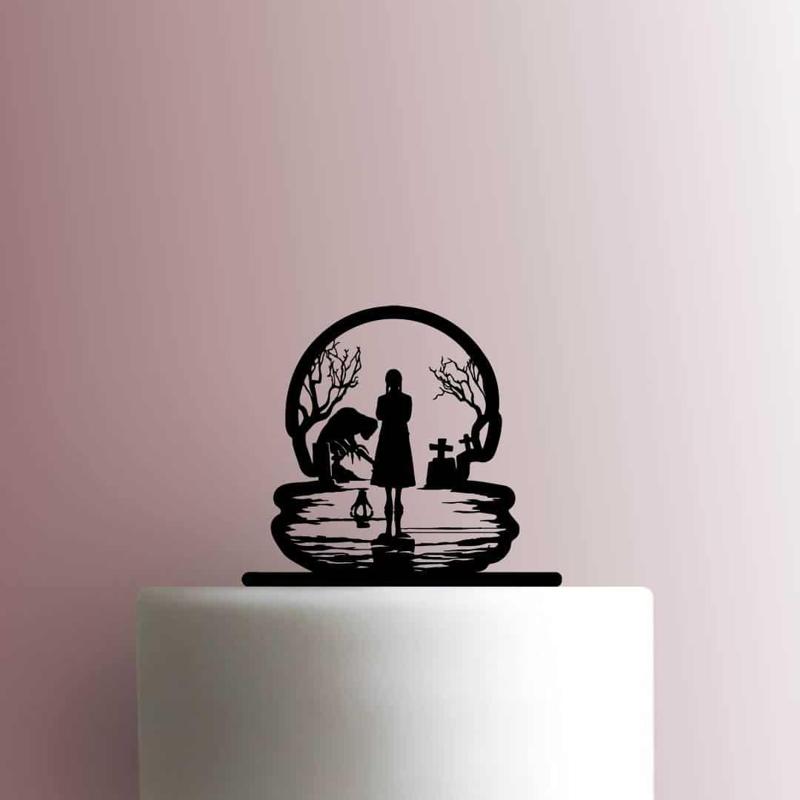 CAKE TOPPER ADORNO TORTA - MERLINA ADDAMS Monster