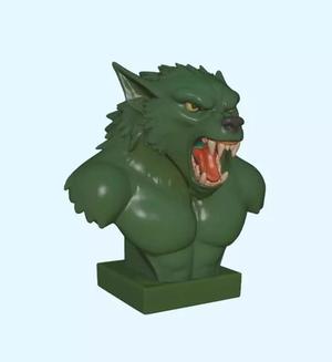 Werewolf Bust Forest Variant