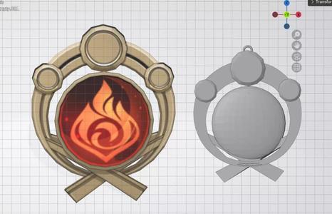 Genshin Impact Yoimiya 3D Acessories