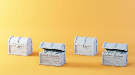 Wooden chest set