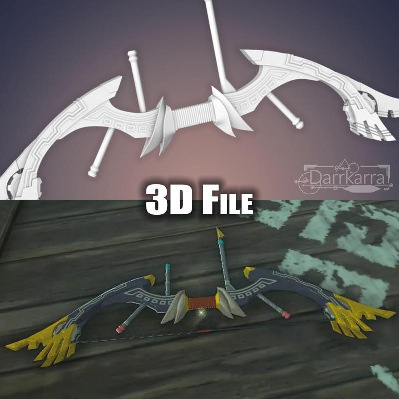 Great Eagle Bow Zelda Breath of the Wild STL files
