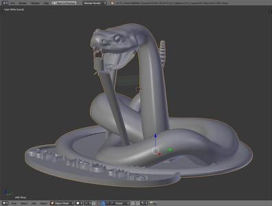 Rattlesnake (with supports)