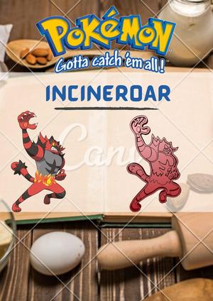 AMAZING POKEMON incineroar COOKIE CUTTER STAMP CAKE DECORATING