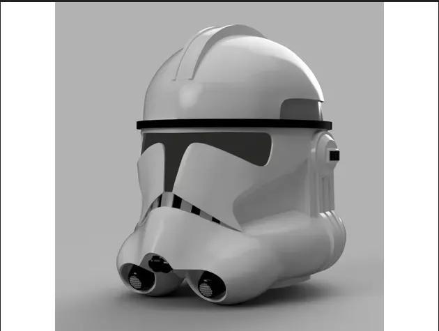 3D Star wars Phase 2 clone trooper helmet