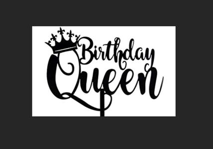 Birthday Queen Topper