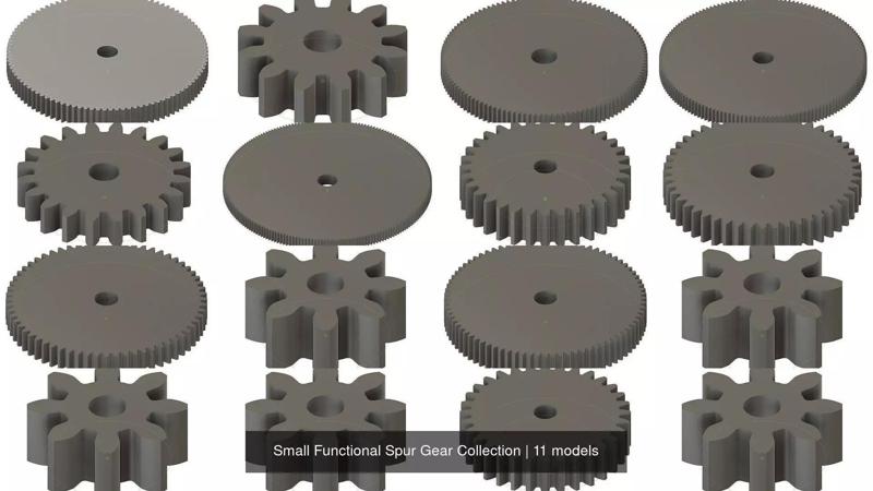 Small Functional Spur Gear Collection