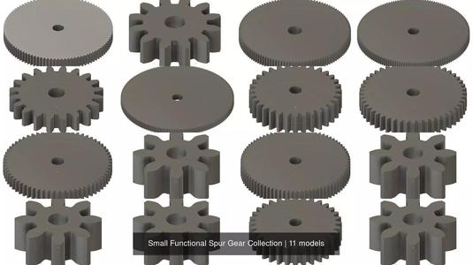 Small Functional Spur Gear Collection