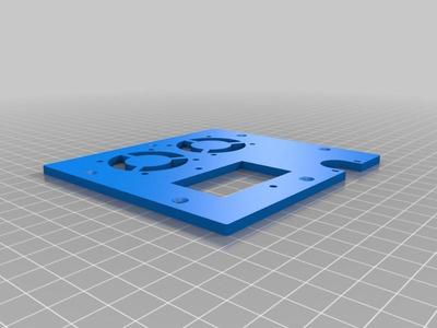  Wanhao Duplicator I3 Controller replacement backplate top row fan mod