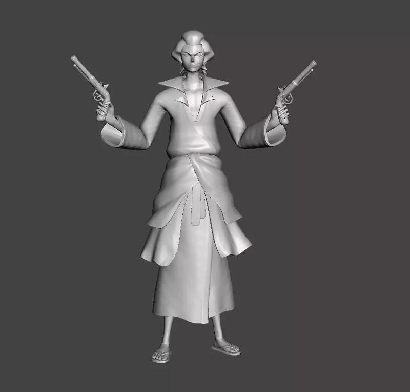 Izou  Nine Red Scabbards 3D Model