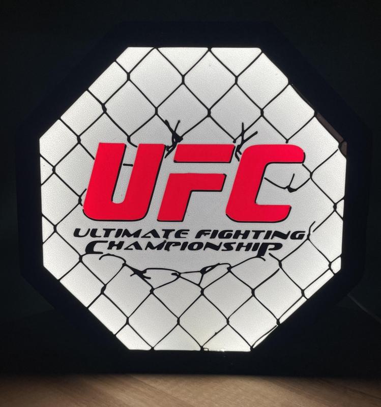 3D Printed UFC Light - Combat Sports Inspired Décor