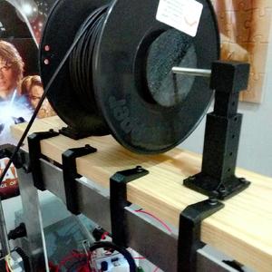 Adjustable Spool Mount for 4mm Aluminum or Box Frame 
