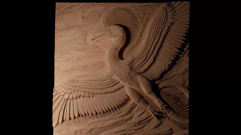 Quetzalcoatlus CNC 3d Print High Relief Sand Casting