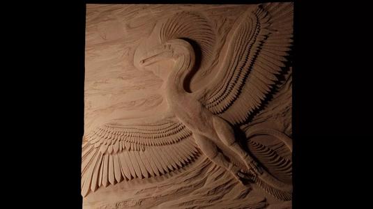 Quetzalcoatlus CNC 3d Print High Relief Sand Casting