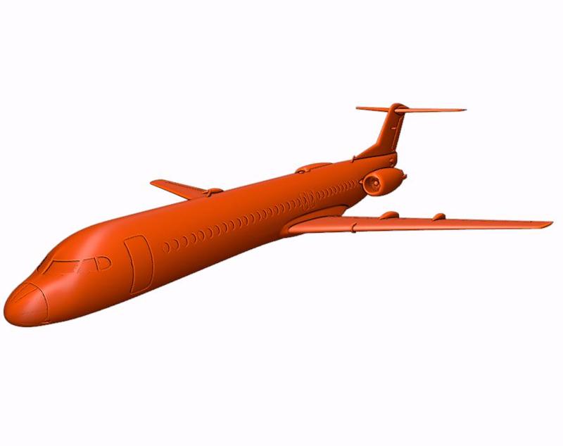 Fokker 100 ready to 3D printing