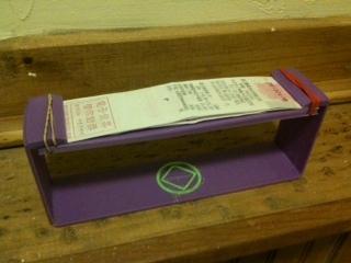 Taiwanese lottery receipt holder