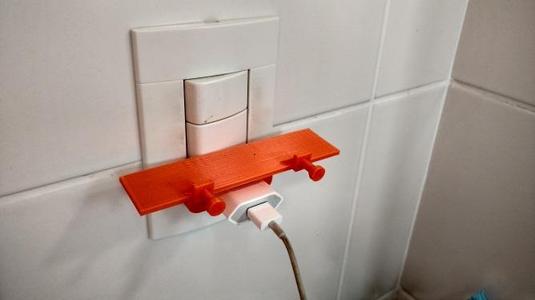 Smartphone charging shelf - For Brazilian sockets! Fits iPhones